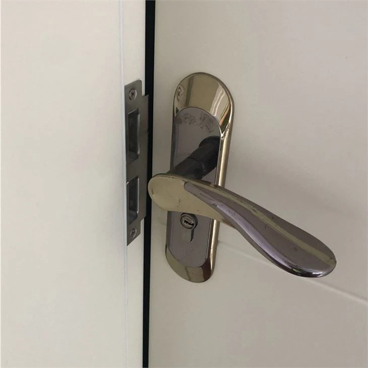 Four Lines Cream Surface WPC Door For Home